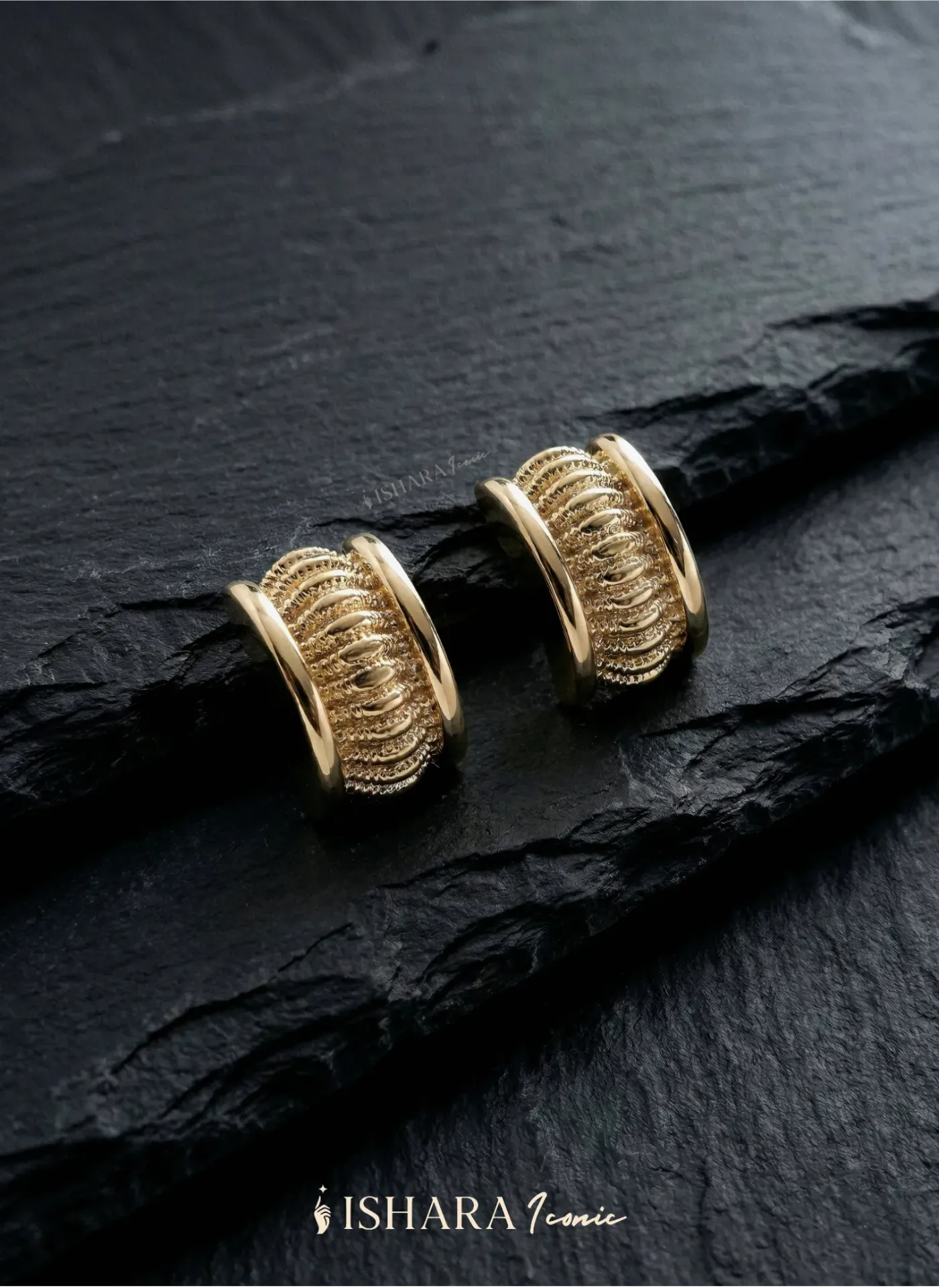Textured Chunky Dome Earrings
