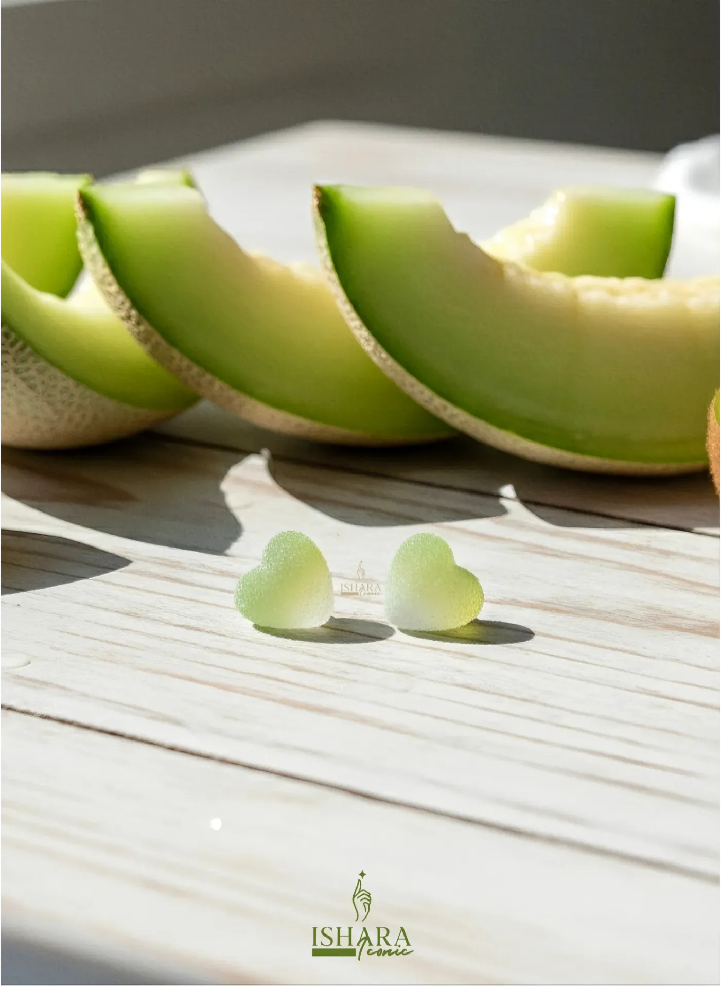 Jelly Shape Green Earrings