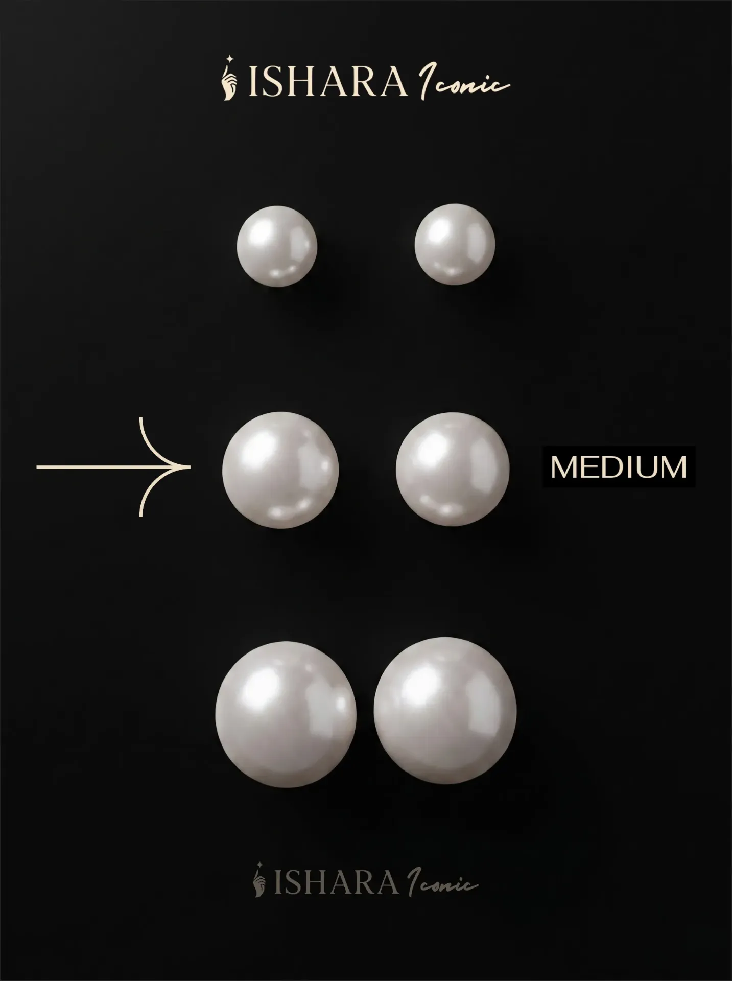Medium Pair Of Pearl Earrings
