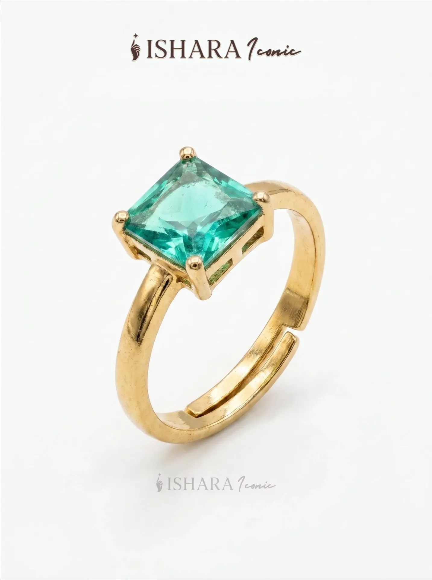 Mint Green Crystal Ring